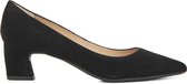 Unisa Dames Pumps / Damesschoenen - Suède - hoogte 5 cm - Jasul - Zwart - Maat 37