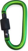 Doodadeals® Karabijnsluiting Sleutelhanger - Groen - Musketonhaak Sleutelhanger - Karabijnhaak Sleutelhanger - Met 30 mm Sleutelring