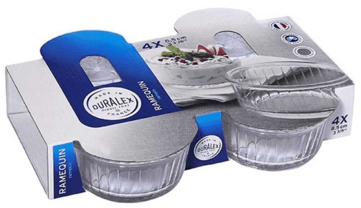 Ramequin Duralex Ovenchef 4 Onderdelen 13 cl (ø 8,5 x 4,1 cm)