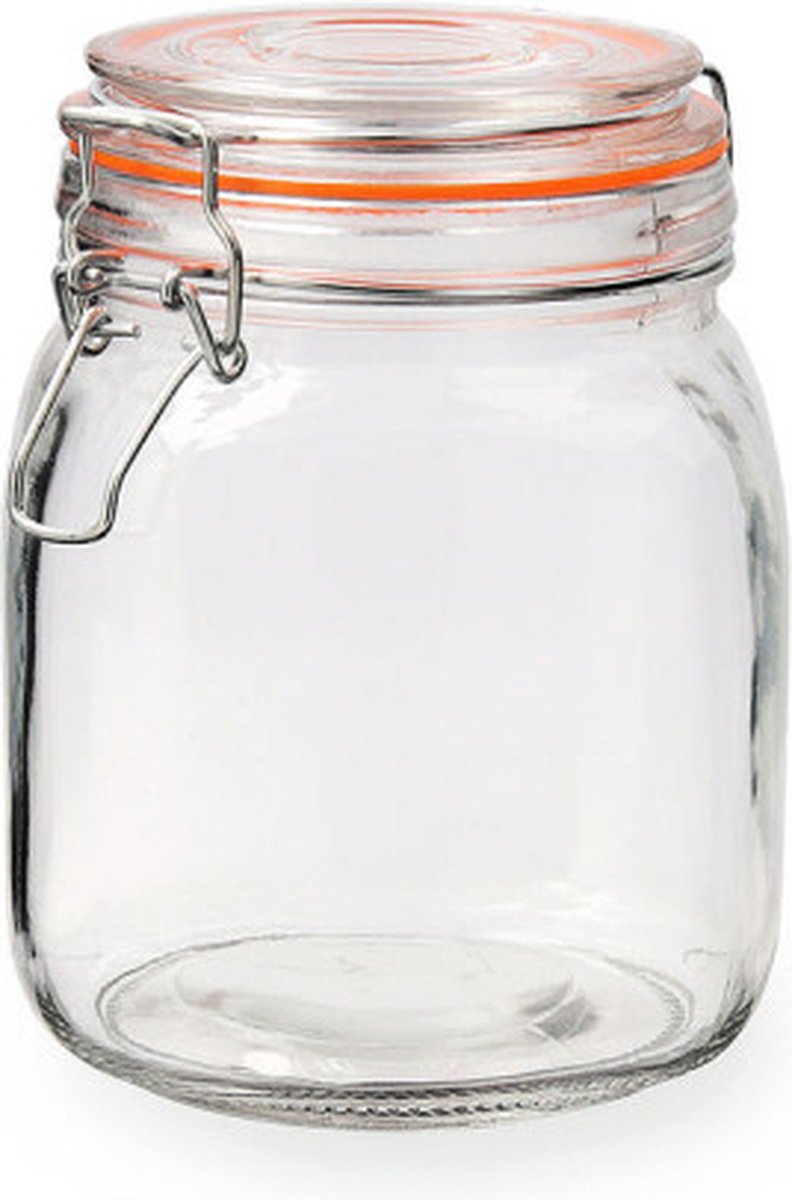 Glazen pot Quid New Canette Transparant Glas (1L) (Pack 6x)