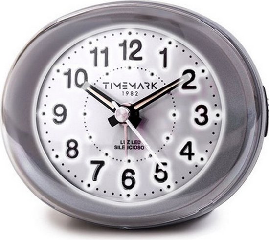 Analoge alarmklok Timemark Grijs (9 x 9 x 5,5 cm)