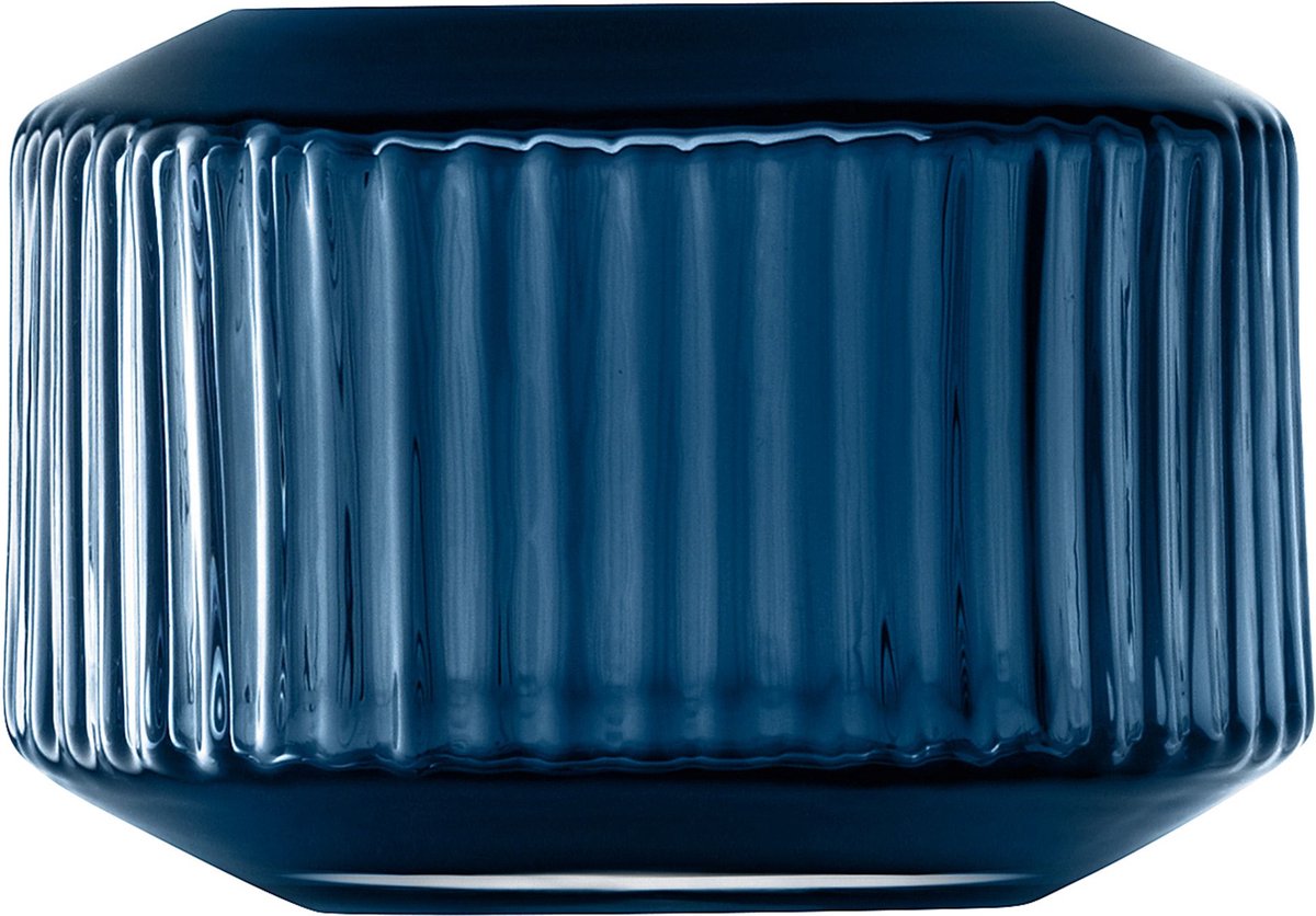 L.S.A. - Rotunda Theelicht Houder met Theelicht 7 cm - Glas - Blauw -