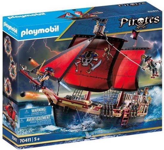 PLAYMOBIL Pirates Piratenschip - 70411 | bol.com