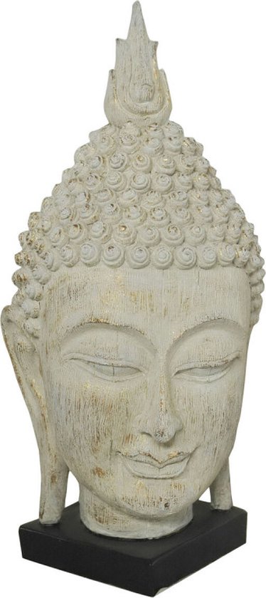 Decoratieve figuren DKD Home Decor Grijs Boeddha Hars (33 x 34 x 65 cm)