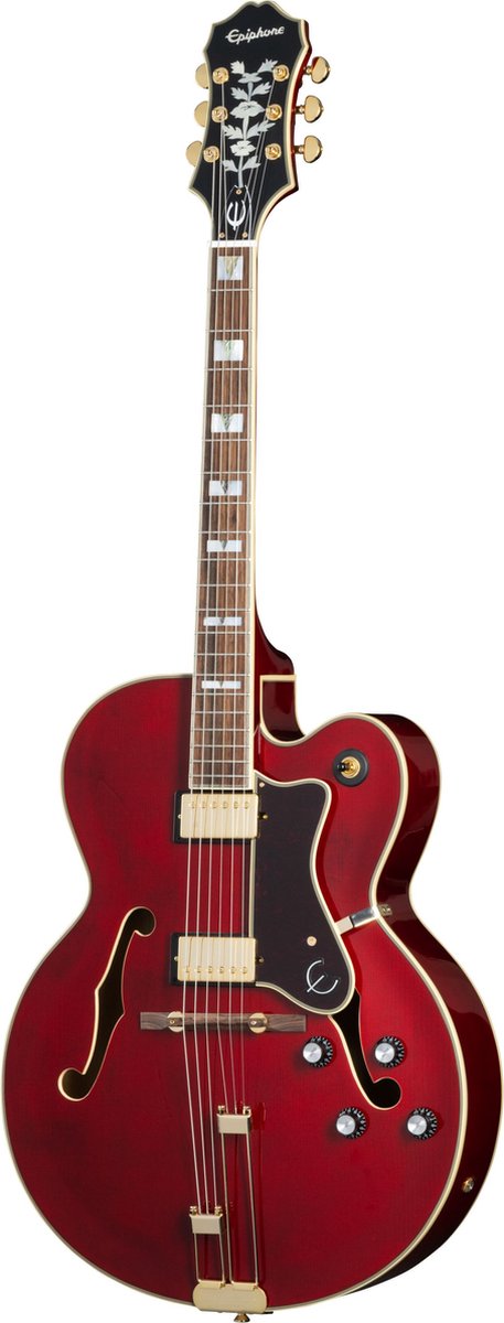 Epiphone Original Collection Broadway Wine Red semi-akoestische gitaar met premium gigbag