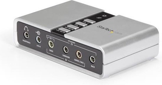 StarTech.com 7.1 Adaptateur audio USB Carte son externe avec audio  numérique SPDIF | bol