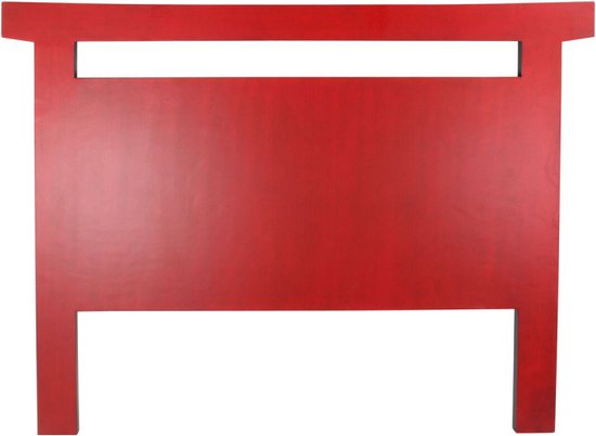 Hoofdbord DKD Home Decor Spar Rood Zwart MDF (160 x 4 x 120 cm)