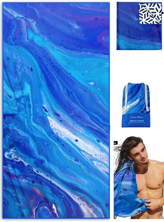 Diveblues® Strandlaken - UltraSoft - 178 x 80 cm - Travel Towel - Badhanddoek - Premium Microvezel Strandhanddoek