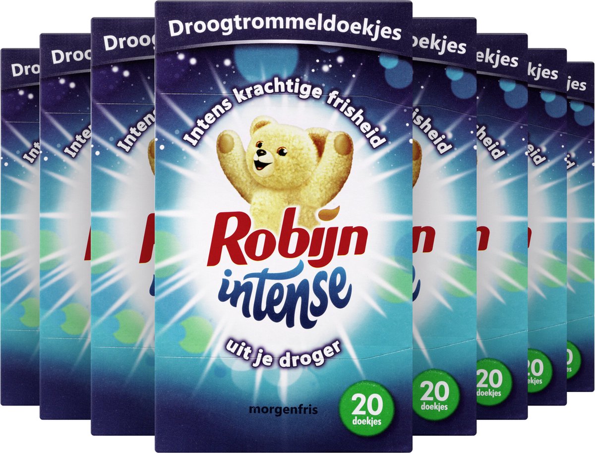 Lingettes Sécheuses Robijn Intense - 9 x 20 pièces - Pack
