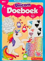 Denksport - Nr. 1 - Unicorn Doeboek - 4+ - Puzzelboek voor kinderen - Denksport junior - Puzzelboek - Kleurboek - Puzzels kinderen - Dot tot dot - Varia puzzelboek voor kinderen