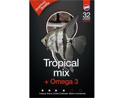 DS Tropische Mix & Omega3 diepvries visvoer 100 gram | 24 blokjes Diepvries