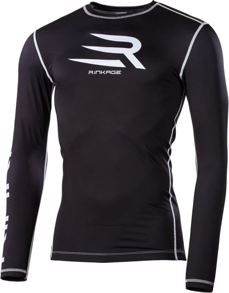 Rinkage Basis Long Sleeve Rashguard - Zwart - maat L