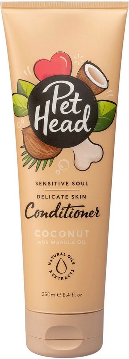 Conditioner Pet Head Sensitive Soul Hond Kokosnoot (250 ml)
