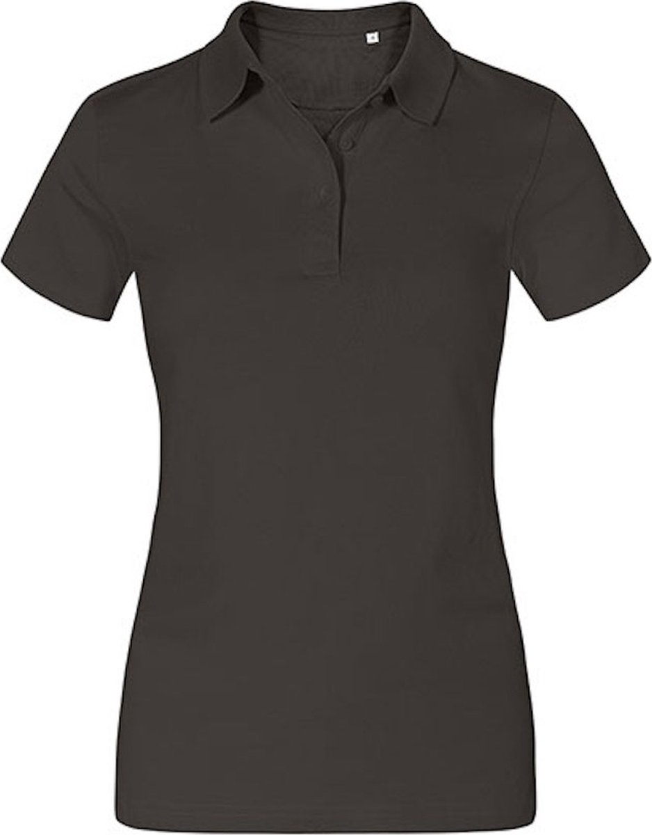Damespolo 'Jersey' met korte mouwen Charcoal - XXL