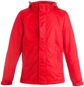 Veste outdoor 'Performance C+' pour Homme avec capuche amovible Rouge Feu - 5XL