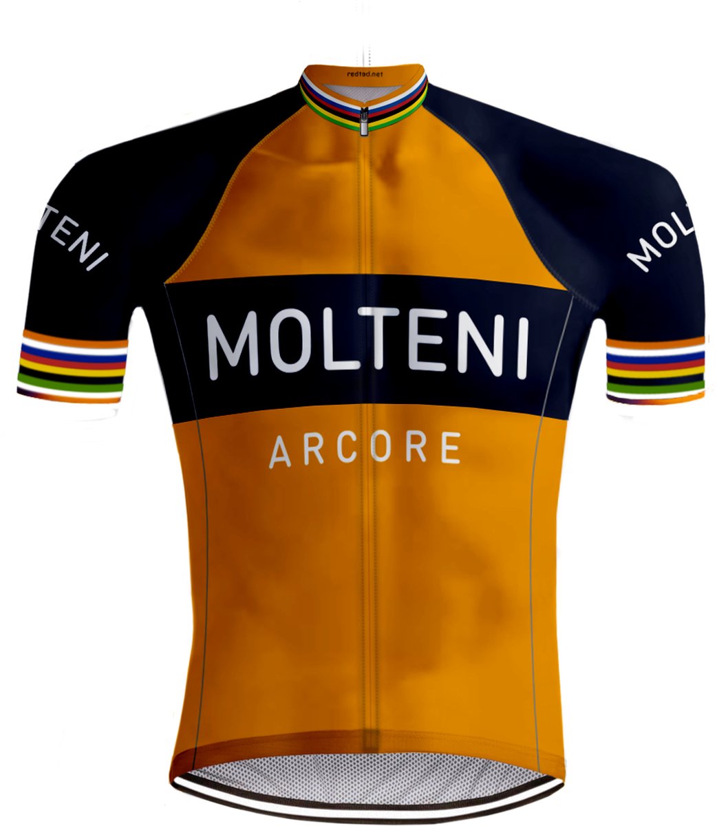 Retro Wielershirt Molteni Oranje - REDTED - 4XL