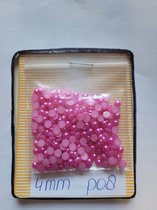 Parels voor voorwerpen (bv. beer) te beplakken - 2 zakjes - 4mm - Roze