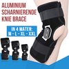 Allernieuwste.nl® Scharnierende Knie Brace XXL - Orthopedische Kniebandage met Scharnier - Knieband - ZWART - Maat XXL