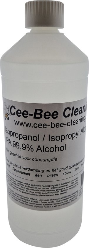 Cee-Bee Isopropanol | Isopropyl | IPA 99.9% Alcohol | 1000 ml - Cee-Bee-Cleaning
