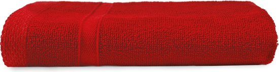The One Towelling Recycled Classic Handdoek - Hoge vochtopname - 450 gr/m² - Katoen/Polyester - 50 x 100 cm - Bandera rood