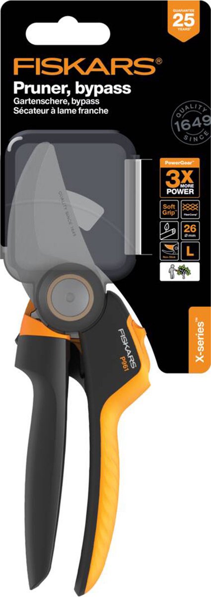 Fiskars Xseries Bypass Snoeischaar - Takkenschaar - Bypass mes - Ø 26 mm - L van Fiskars — afbeelding 5