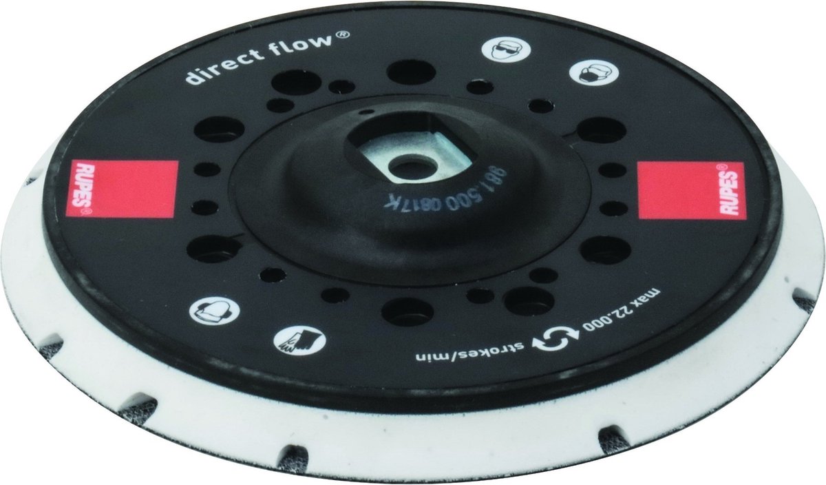 Rupes 150mm slim multihole direct flow schuurpad - m8