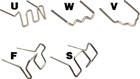 Stapling RVS Nietjes & Krammen per 100 stuks - W vorm 0,8mm
