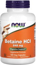 Betaine HCL 648 mg - 120 capsules