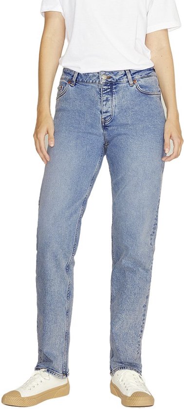 Jack & Jones Seoul Straight Jeans Met Middelhoge Taille Blauw 25 / 30 Vrouw