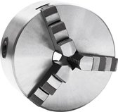 vidaXL - Klauwplaat - met - 3 - bekken - zelfcentrerend - 125 - mm - staal