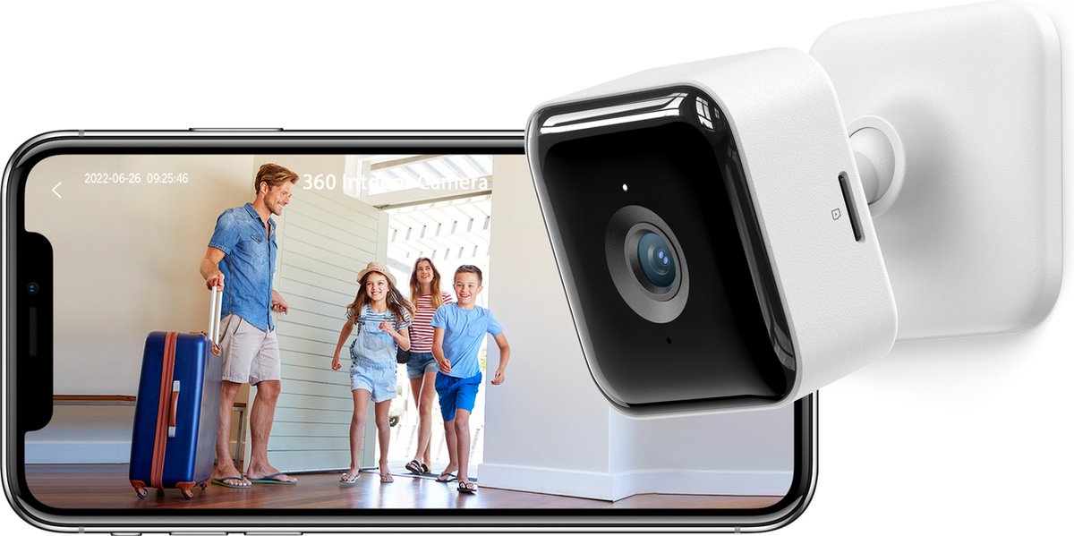 GNCC GC2 - Beveiligingscamera - Indoor - 1080P - WiFi Camera en app - Tweeweg Audio - Wit