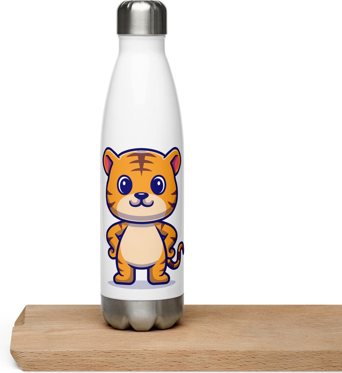 Roestvrij stalen waterfles - Tiger - 500ml