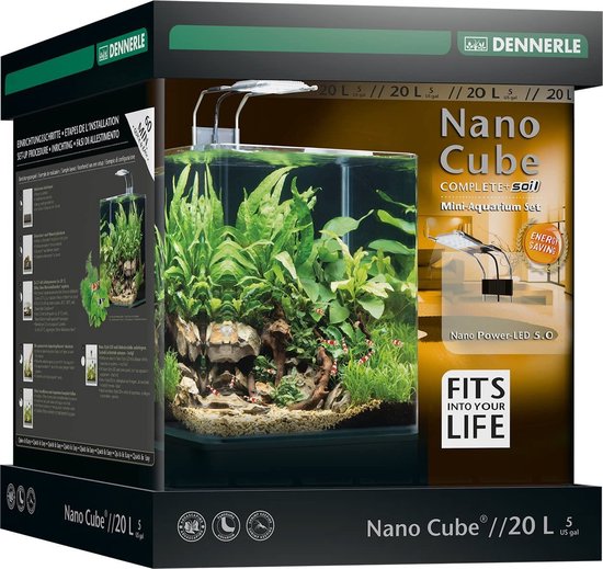 Dennerle Nano Cube Complete+ Soil 20L - Aquarium - 20 liter