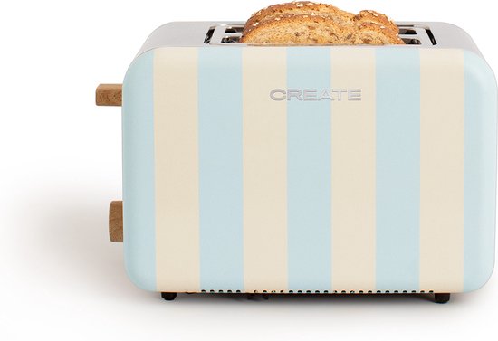 Cecotec Toast&taste 1000 Grille-pain vertical double rétro 980W Bleu