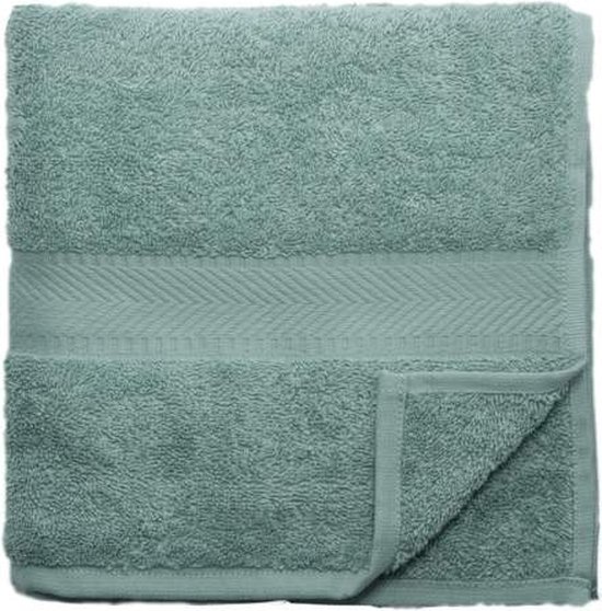 Bo Weevil – Handdoek 50x100 cm – Mineral Green – Biologisch katoen – Voordeelset 10 stuks