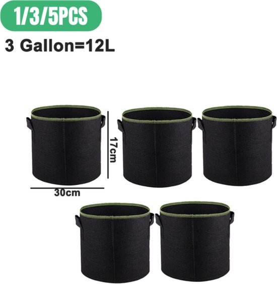 Kweekzak met venster voor aardappelen 62 liter Grow it - set van 2