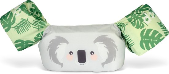 DOBBO Kyan de Koala - Puddle Jumper - Zwembandjes - Zwemvest - Zwemvleugels - voor Kind van 2 tot 6 jaar - 15 tot 30kg - Grijs