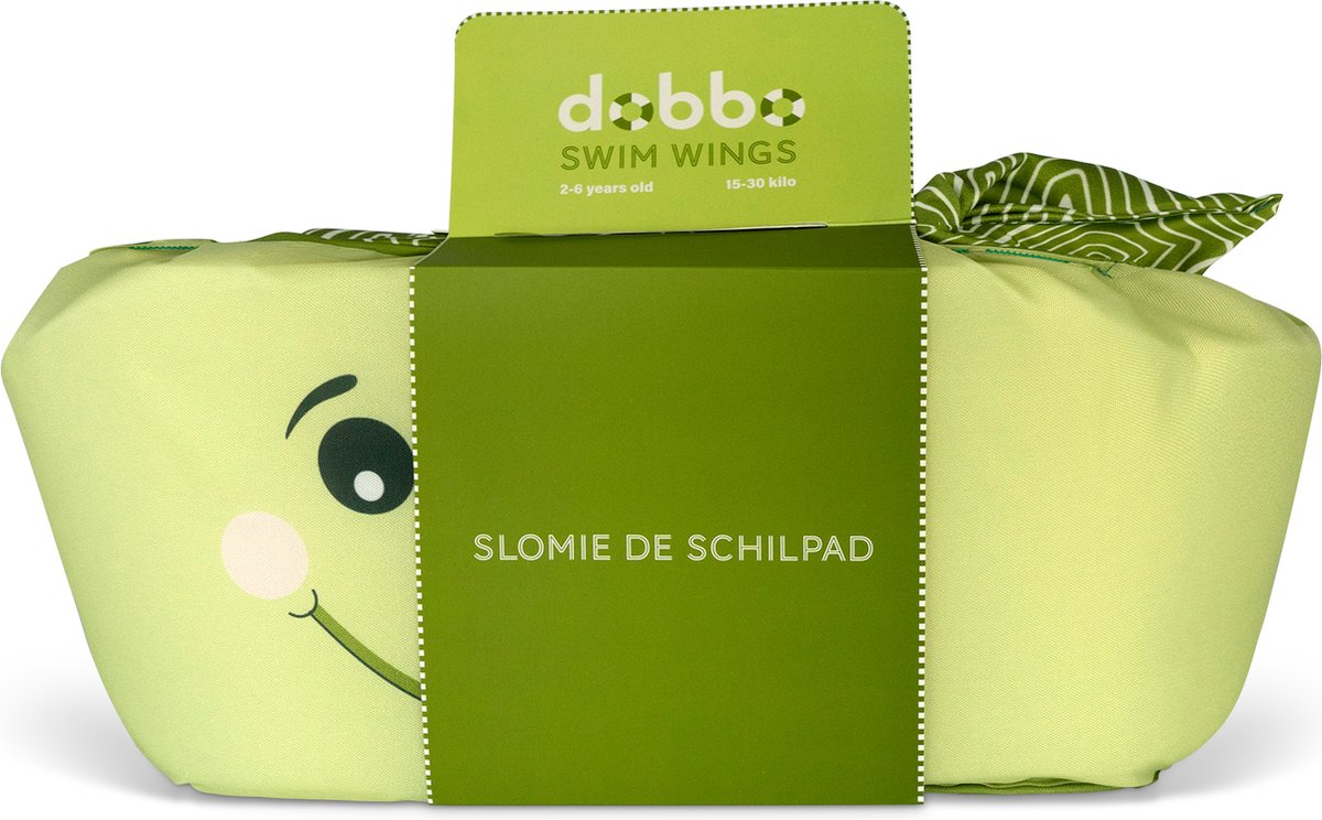 DOBBO Slomie de Schildpad - Puddle Jumper - Zwembandjes - Zwemvest - Zwemvleugels - voor Kind van 2 tot 6 jaar - 15 tot 30kg - Groen — afbeelding 10