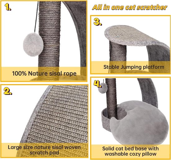 Happi N Pets Grande Letto Per Gatti Per Riscaldamento, Morbido