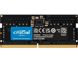Crucial CT8G48C40S5 - Laptopgeheugen - 8GB - DDR5 - SODIMM - 4800MHz - 1 x 8 GB