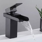 Luxe waterval kraan - zwart - hoogwaardig - werkt op waterkracht