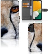 Bookcase Geschikt voor Samsung Galaxy A14 4G Hoesje Cheetah