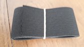 zwart taille elastiek - tailleband - glad - 4 cm breed - pakje 1 m - bandelastiek