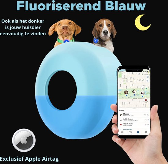 Halsbandhouder AirTag Hond / kat Geschikt voor Apple AirTag GPS