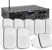Système de son avec Bluetooth - PV240BT amplificateur audio stéréo 4 zones + 8 haut-parleurs BD50W - 5''