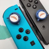 Haai Thumb Grips - 2 Joycon dopjes - geschikt voor Nintendo Switch, Lite, Oled - Schattig Cute Stoer Grappig