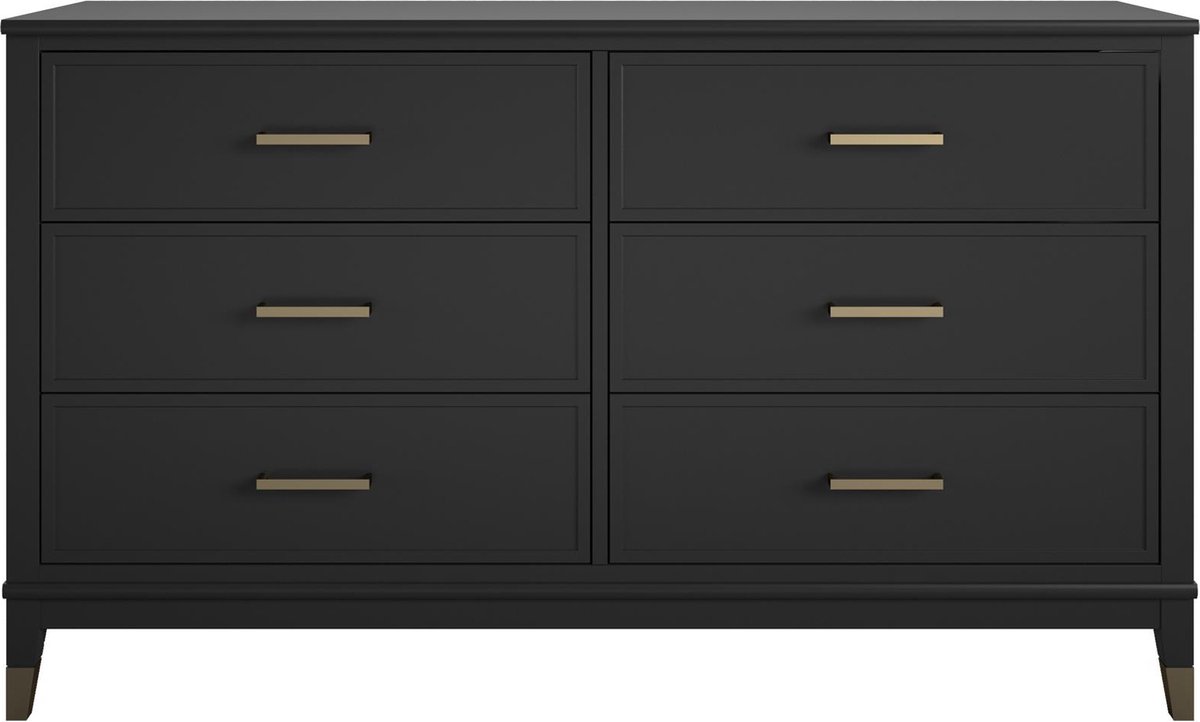 Westerleigh-Commode - 6-laden - Zwart