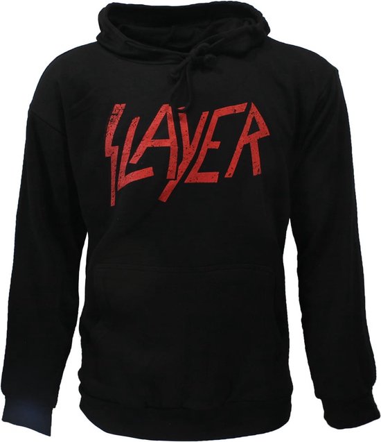 Slayer Distorted Logo Band Hoodie Trui - Officiële Merchandise