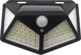 Solar LED buitenlamp - 5W - 100 LEDs - Bewegings + schemersensor - Koud wit