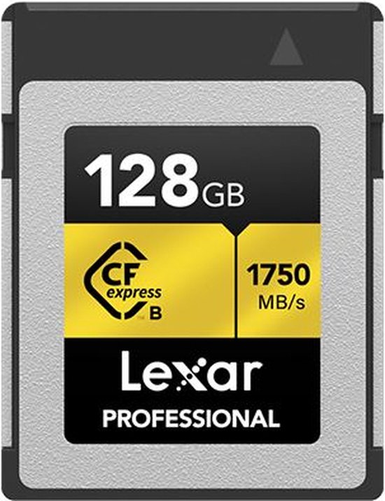 Lexar CFexpress Geheugenkaart PRO Type B Gold series 128 GB - R1750 /W 1500 MB/s